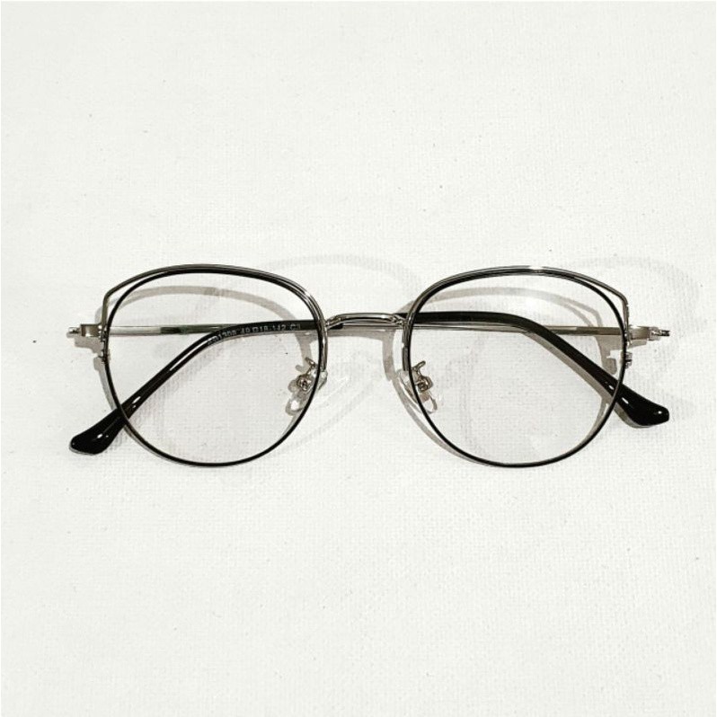 [TERLARIS] PAKET PHOTOCROMIC KACAMATA BERUBAH WARNA 1308 FASHION WANITA PRIA VINTAGE FRAME OPTIK