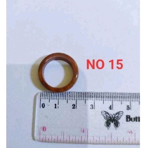 Cincin ukir coklat ukuran 15 kokka kaukah fukahah