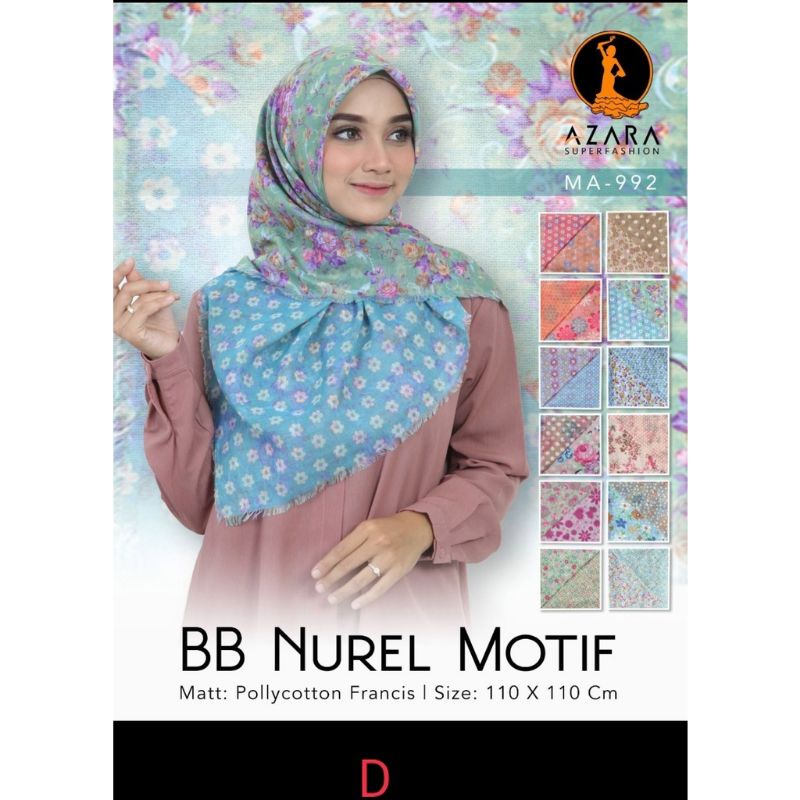 cuci gudang segiempat bb nurel motif azara katun francis bolak balik