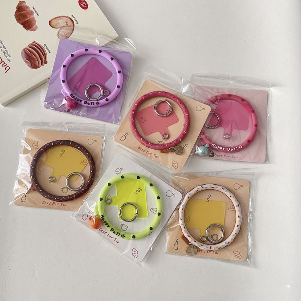 【COD Tangding】Ring Holder Handphone Bentuk Donat Bahan Silikon Anti Hilang