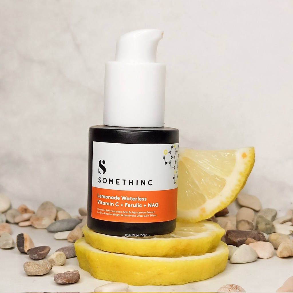 ⭐BAGUS⭐ SOMETHINC Lemonade Waterless Vitamin C + Ferulic +NAG 20ml | Face Serum Wajah