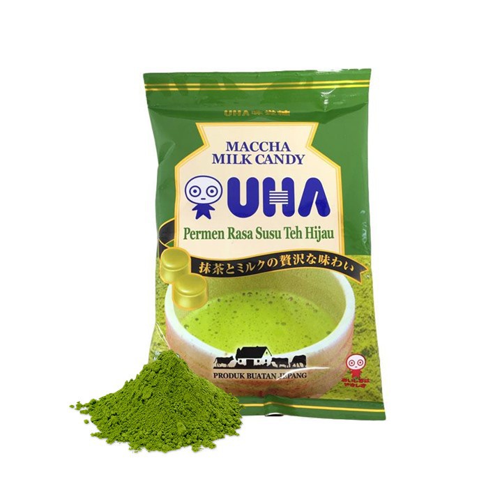 

UHA CANDY MATCHA PERMEN GREENTEA 42gr