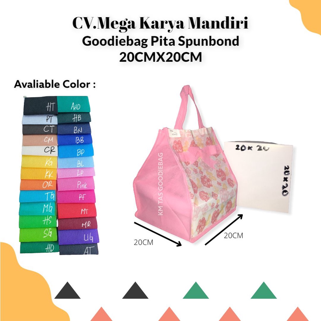 

Goodiebag Pita 20x20 / Tas Pegangan Tali