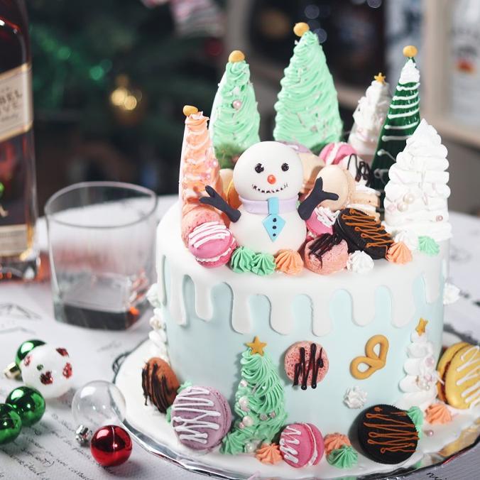 

SNOWMAN FONDANT CAKE | KADO XMAS | PARCEL PARSEL MURAH | HAMPERS NATAL BN51FV6C