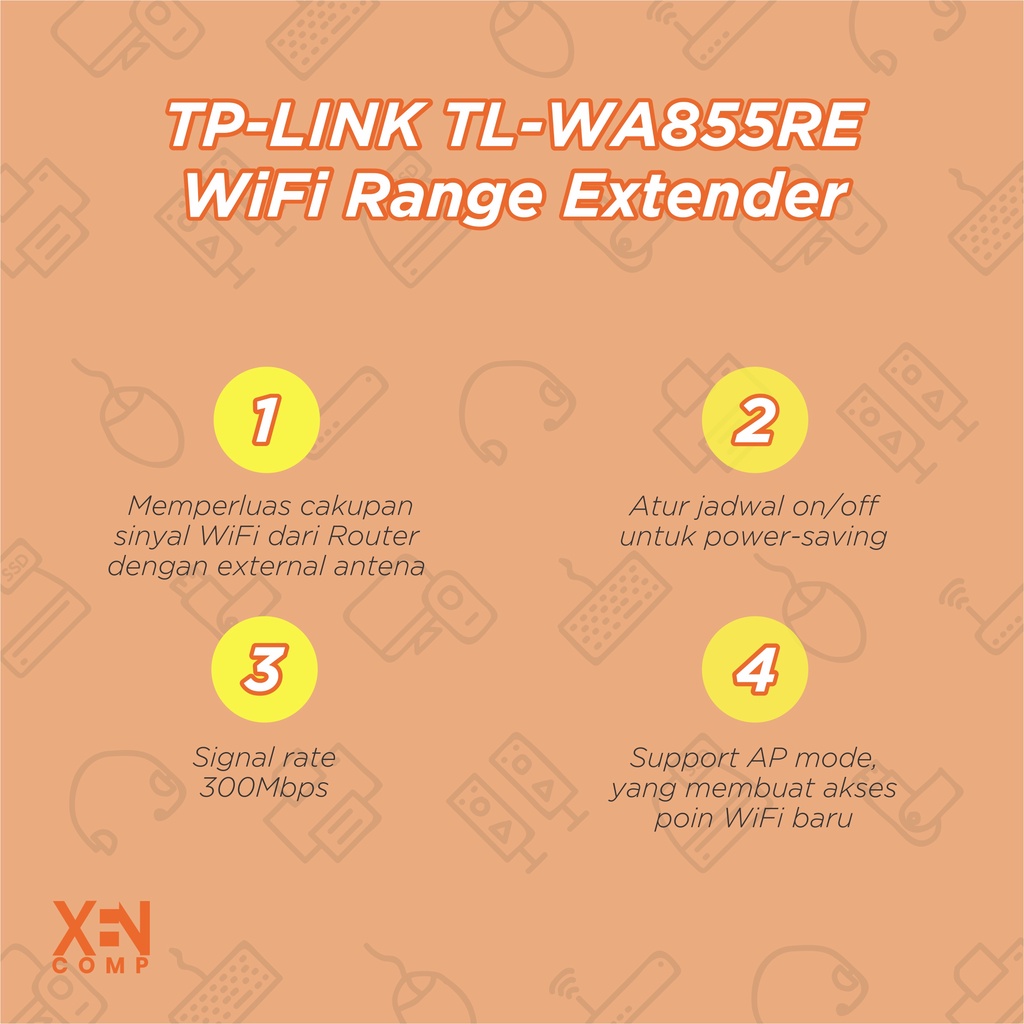 TP Link TL WA855RE RE 300Mbps Wi-Fi Range Extender