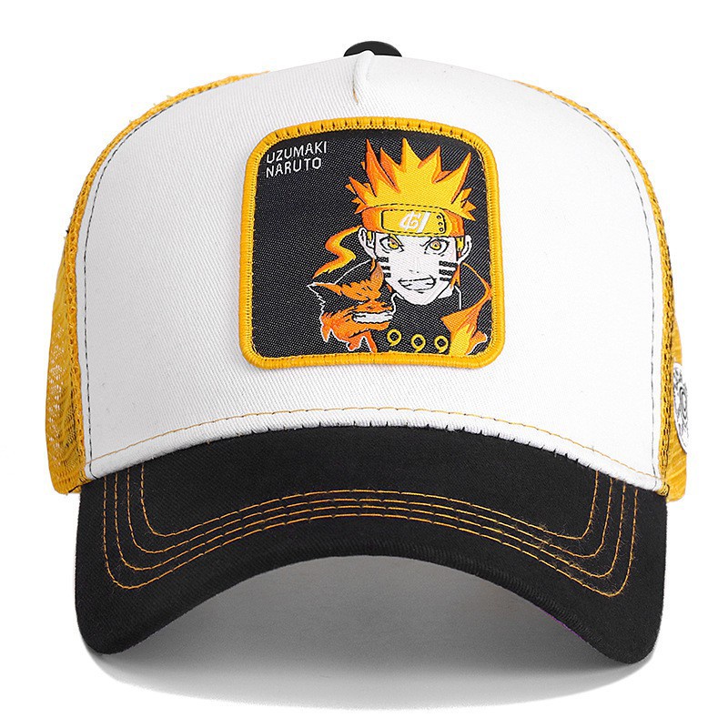 Topi Baseball Motif Anime Naruto Rick Dan Morty Bahan Mesh Untuk Musim Panas