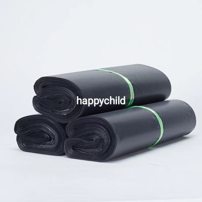 Premium plastik hitam polymailer packing ada lem happychild