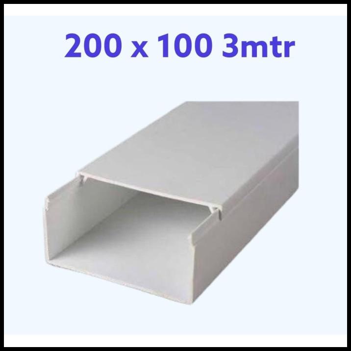 Kabel Duct Pvc 200 X 100Mm 3Meter / Cable Duct Pvc 200 X 100 3Meter