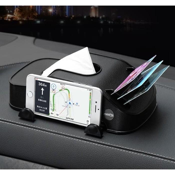 Tempat Tissue 3In1 Kartu Hp Car Holder Phone Mobil All New Rush