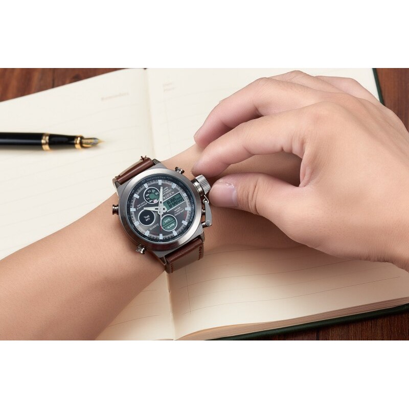 JAM TANGAN PRIA BIDEN 0031 FASHION SPORT KLASIK ANTI AIR LEATHER KULIT