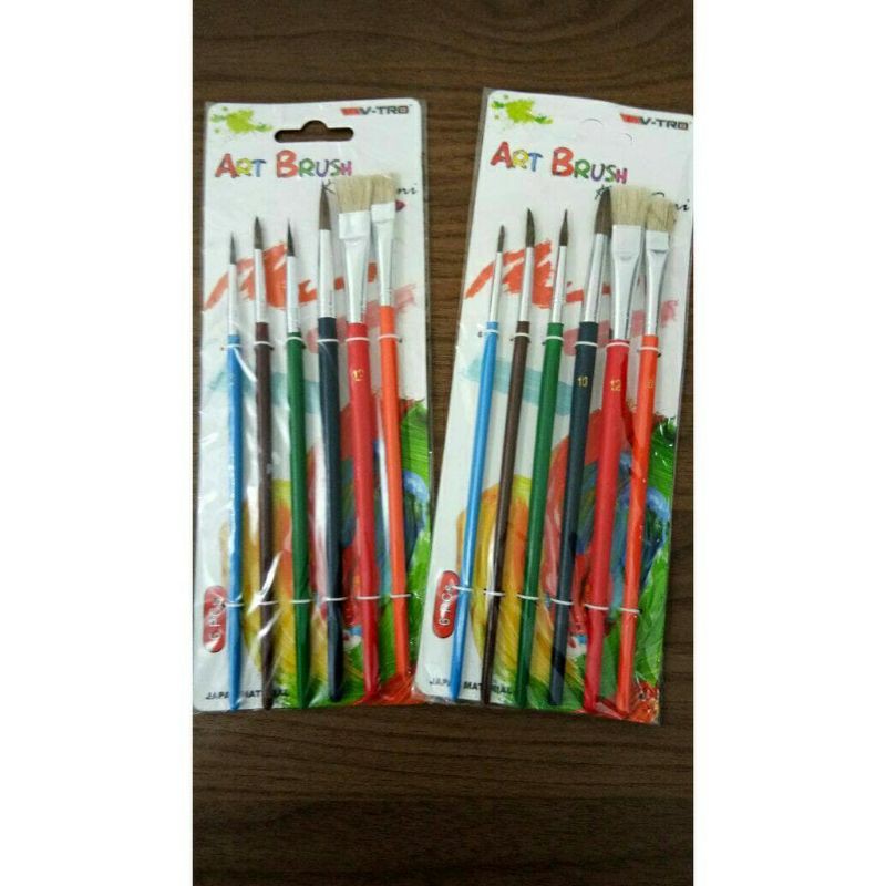 

Kuas Lukis / Art Brush V-tro Set 6pcs