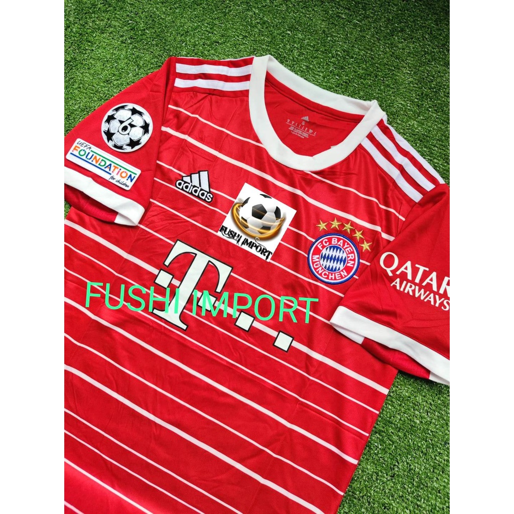 Jersey Baju Bola Munchen Home Full Patch 2022 2023 Grade Ori