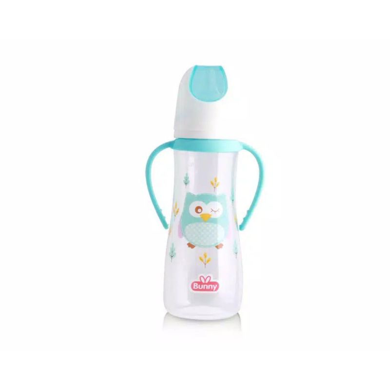 Botol Susu +Pegangan Karakter Bunny BPA Free 250 Ml