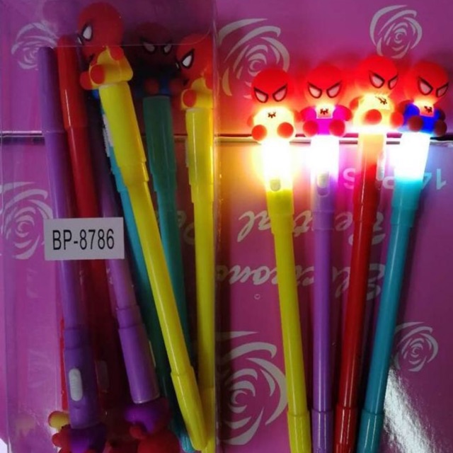 

Bolpen lampu bangau spiderman pony