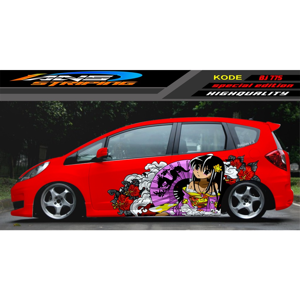 STICKER MOBIL JAZZ BRIO AVANZA SIGRA YARIS / STIKER VARIASI MOBIL / MODIF STICKER MOBIL