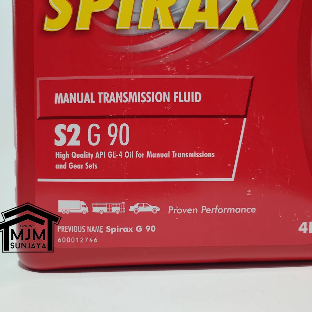 Oli Shell Spirax S2 G 80W-90 Transmisi Manual Gardan 80W90 4 Liter Galon