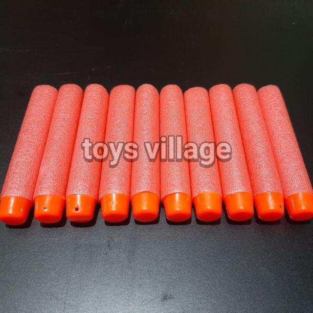 1Pcs/Biji - Peluru Nerf / Nerf Dart Bullet Foam Reffil for Zombie / Modulus N-Strike & Sejenisnya-Red