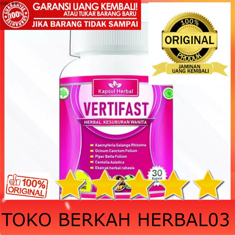 100% ASLI Original Ovuma / Vertifast Herbal Obat Penyubur Rahim Wanita Suplemen Kesehatan Wanita cep