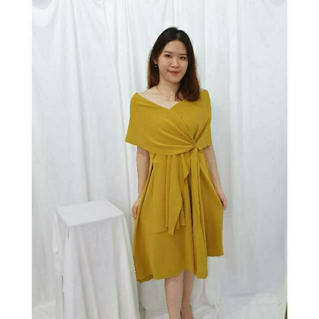 CLOUDIE DRESS | SABRINA DRESS | MIDI DRESS | DRESS CASUAL | CASUAL DRESS | DRESS WANITA | WHITE DRES