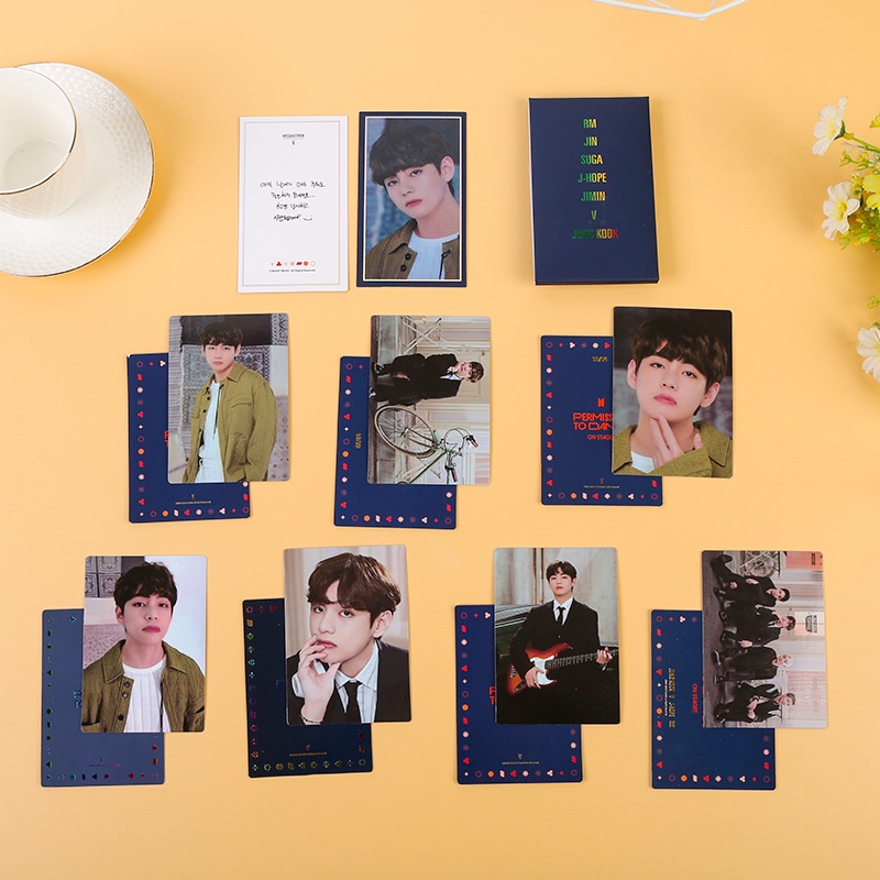 7 / 8pcs / set Kartu Koleksi Desain Kpop BTS PTD Konser