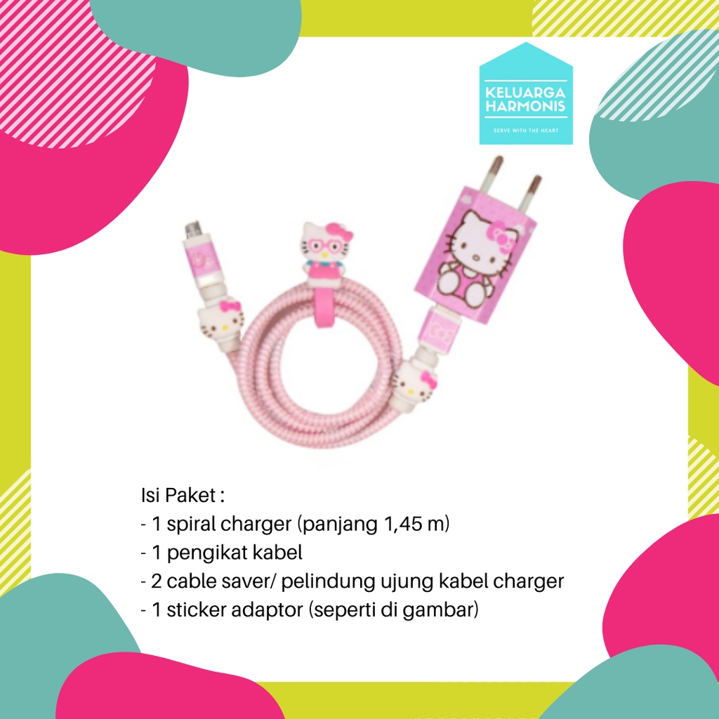 Pelindung Kabel Spiral 1 Paket Charger