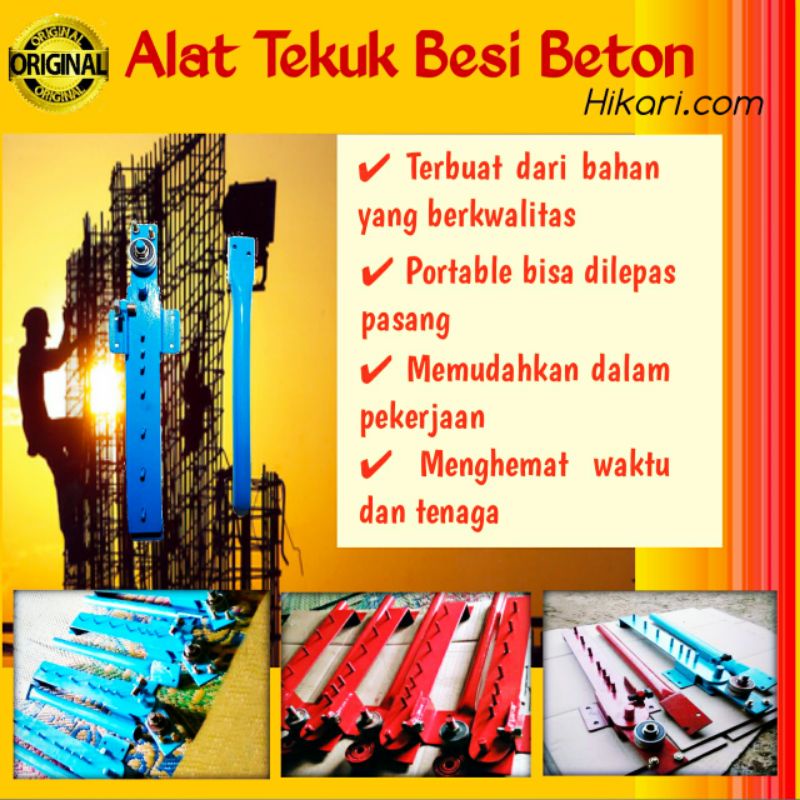 Alat Tekuk Besi Beton Begel bending manual Alat pembengkok Besi
