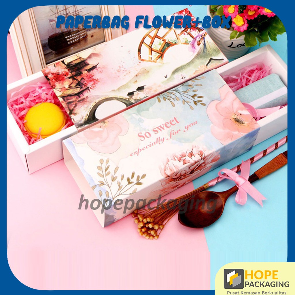 Paperbag Vintage Marble and Paperbag Flower  Box  Bunga Lucu dan Box Mini Polkadot