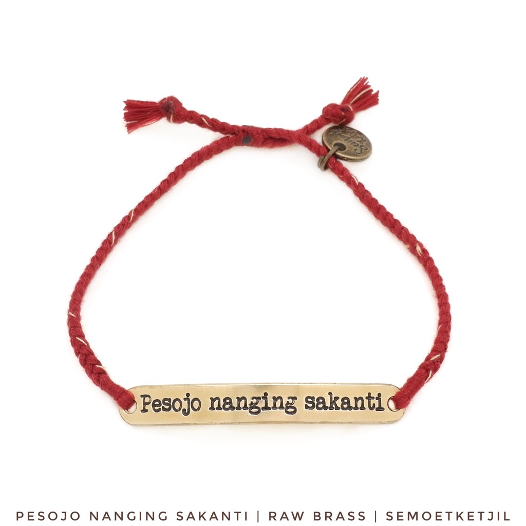 

Semoet Ketjil Gelang Bohemian Pesojo Nanging Sakanti Maroon