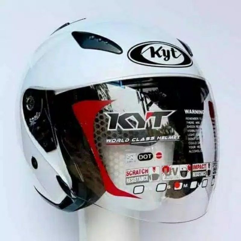 100% ORIGINAL Busa KYT Galaxy slide galaxi flat r pnp kyt dj maxi  set Spon helm komplit ori asli