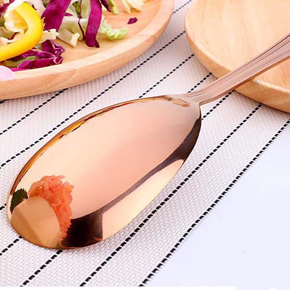 [Elegan] Sendok Dessert Besar Menggunakan Peralatan Prasmanan Food Server Sendok Garpu Makan Alat Restoran Sendok Garpu