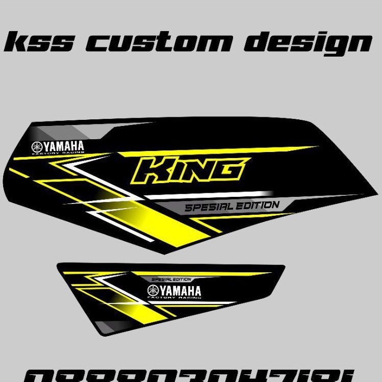 striping rx king variasi hitam kuning