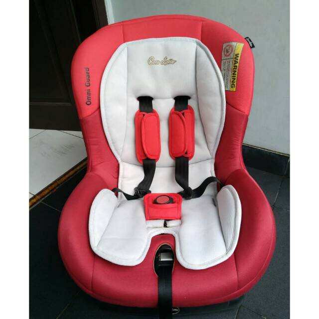 (kazeki preloved) Carseat cocolatte merah omni guard