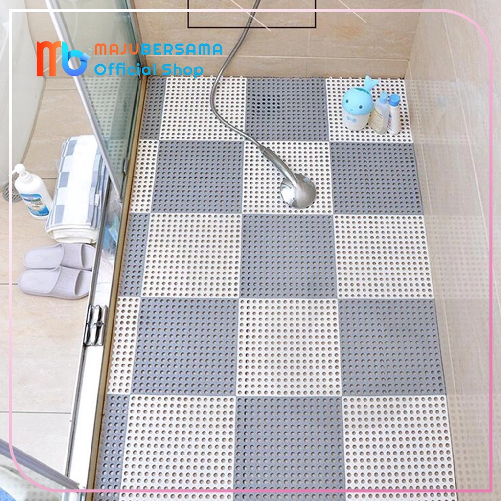 Karpet Anti Slip Kamar Mandi POLKADOT Karpet Anti Licin Dapur Mat Non-Slip 30x30 Cm