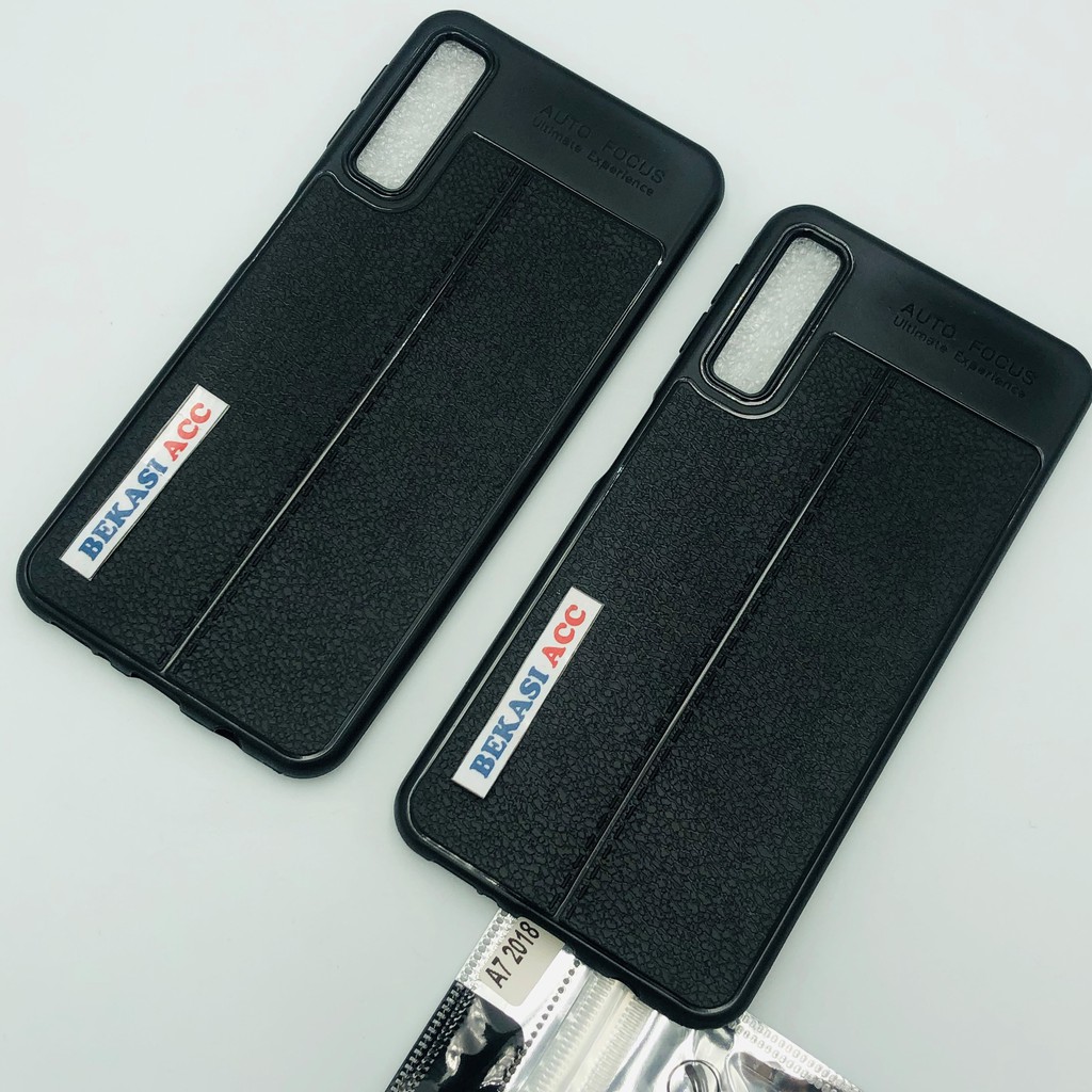 SILIKON SAMSUNG A7 2018 AUTOFOCUS / SOFT CASE SAMSUNG A750 MOTIF KULIT