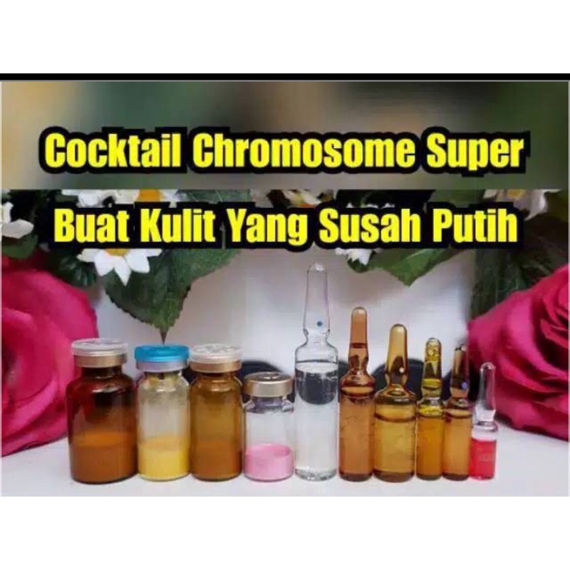 Original Infus whitening cocktail cromosome super Exp Baru