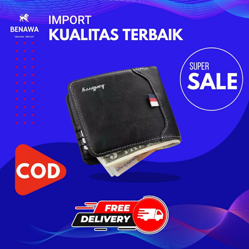 Dompet Pendek Lipat Cowok Kartu Atm Miniso Id Card Slim Wallet Baellery Kulit Pria 27