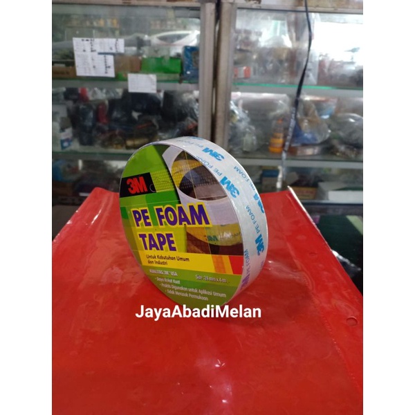 

3M DOUBLE TAPE FOAM 24 X 4M / DOBEL TAPE 3 M 1 inch