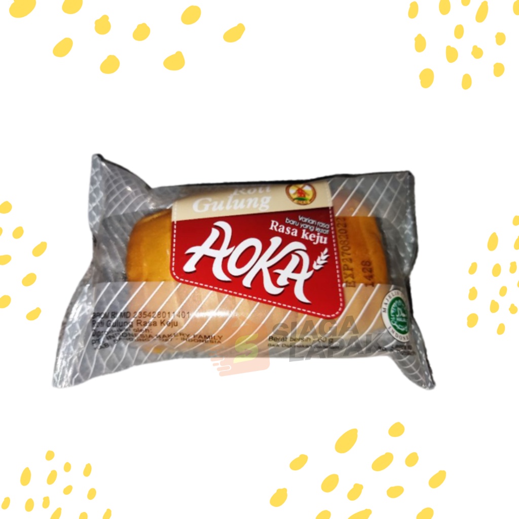 Roti Panggang Aoka Gulung Rasa 65gr