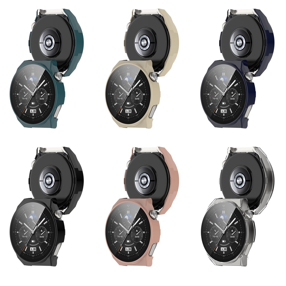 Case Tempered Glass Pelindung Layar Huawei Watch GT 3 Pro 46mm