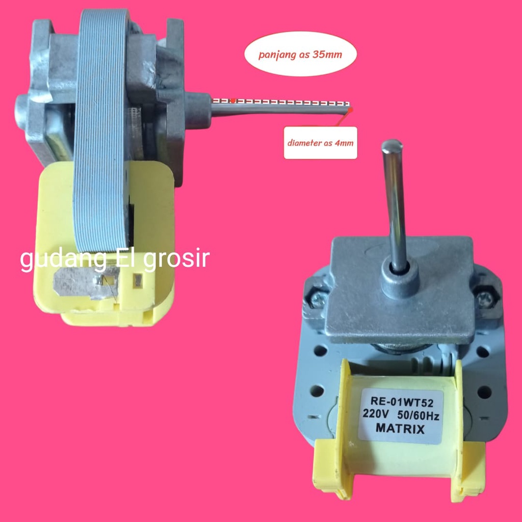 DINAMO  FAN MOTOR  KULKAS  ,RE-01-WT52 SAMSUNG  2 PINTU