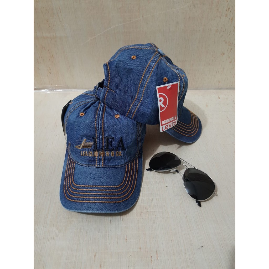 Topi Pria Topi Bahan Levis Topi Bordir Topi Gaul Topi Anti Panas topi murah