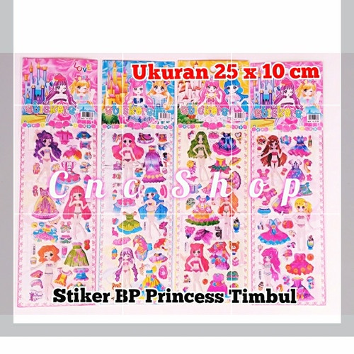 Stiker Timbul Mainan Jadul Anak Cewek