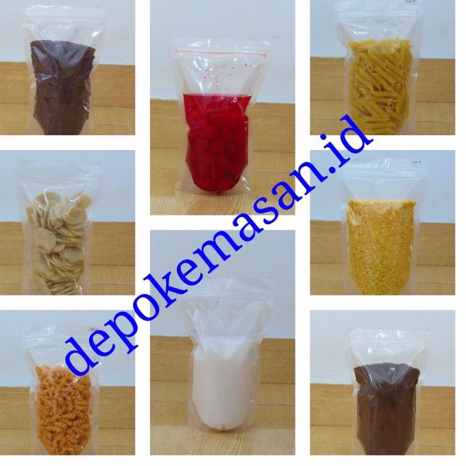 ♖ 100 Pcs - Standing Pouch Bening 13x20 Ziplock KPACK FOOD PACKAGING ❆