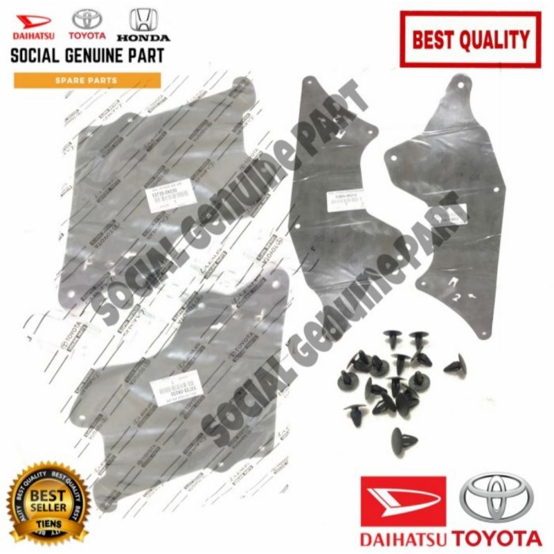 seal liner fender depan belakang Innova 2005 - 2015 1 set 4 Pcs original + kancing 22 pcs