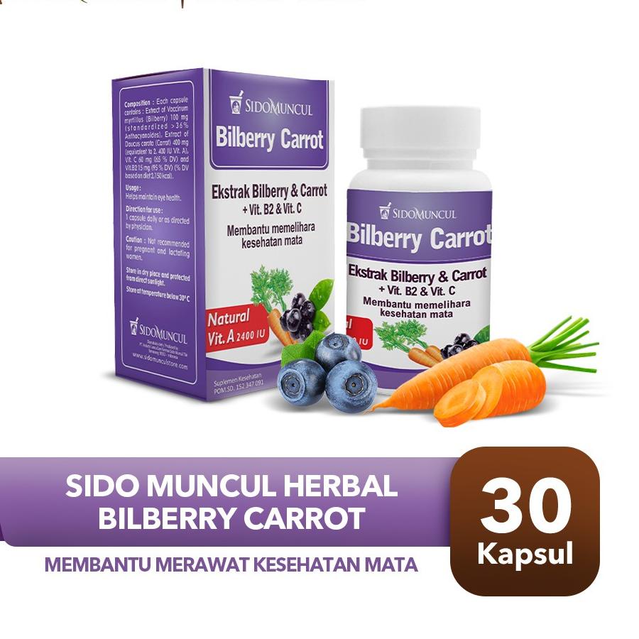 

Best Terlaris EFWWY Sido Muncul Herbal Bilberry Carrot 30 Kapsul - Mata Sehat Segar W91 Stock Banyak