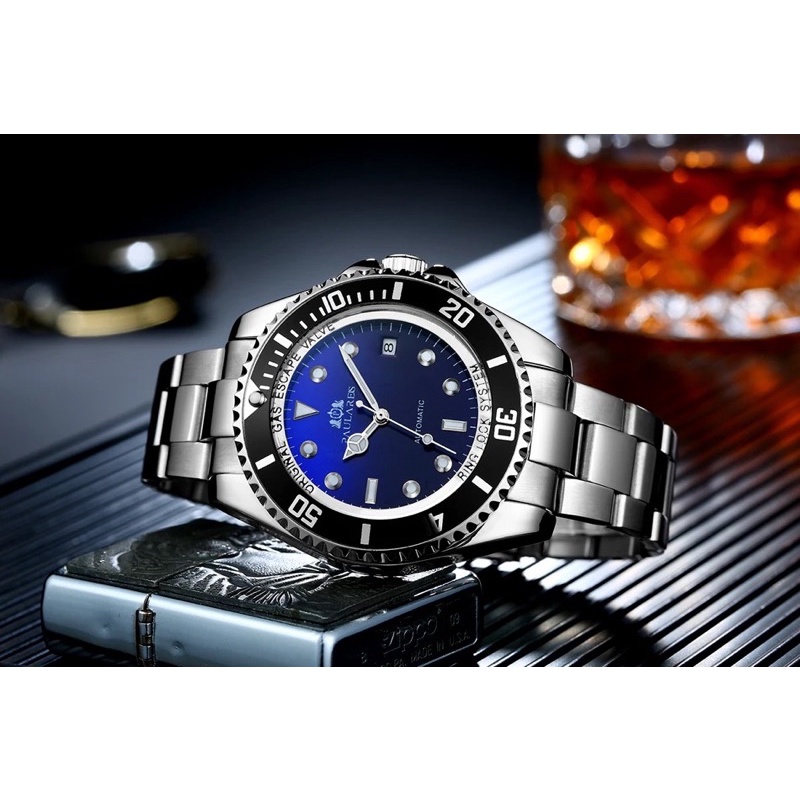 Jam Tangan Pria Automatic Paulareis Homage Submariner Deepsea