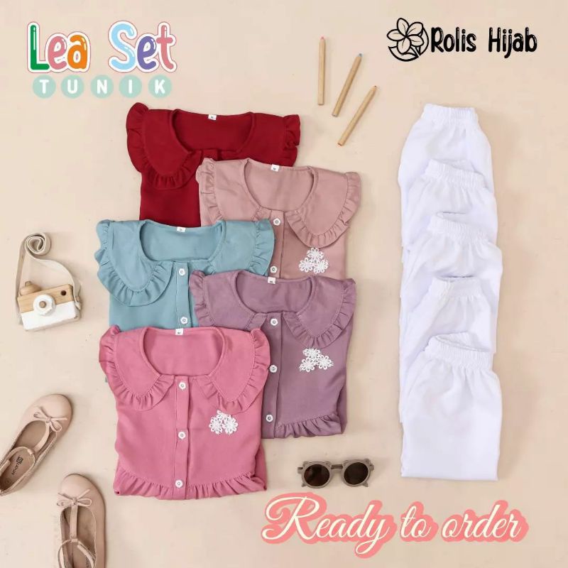 LEA TUNIK/STELAN ANAK /SETELAN ANAK PEREMPUAN/BAJU ANAK PEREMPUAN /PAKAIAN ANAK PEREMPUAN/TUNIK ANAK/TUNIK KEKINIAN