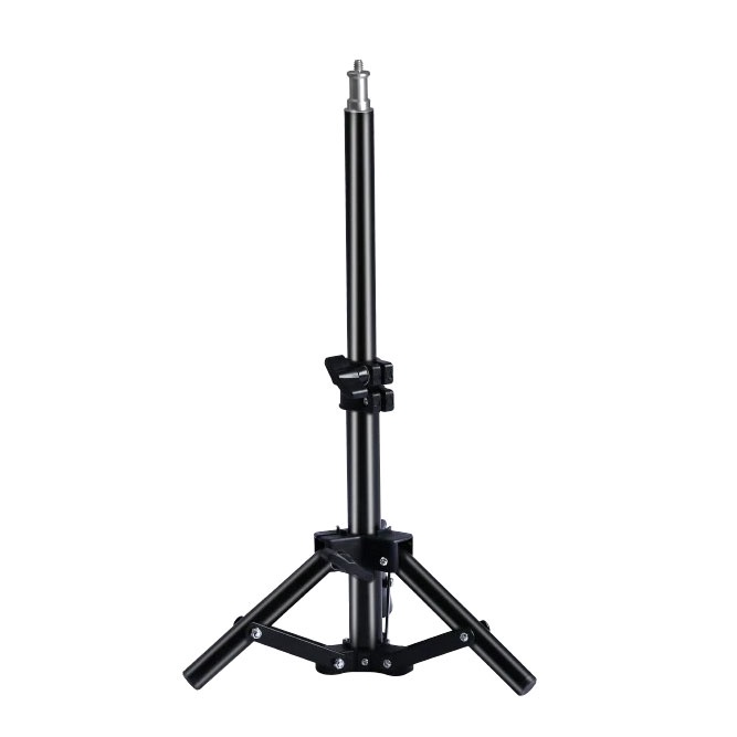 Perlengkapan Studio Light Stand Photo Studio Adjustable Portable Tripod 1/4 Thread 37 cm - SN400 - Black