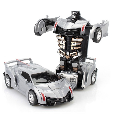 SB168 Mainan Anak Mobil Robot Transformers Tabrak Jadi Robot Mini 2 Fungsi