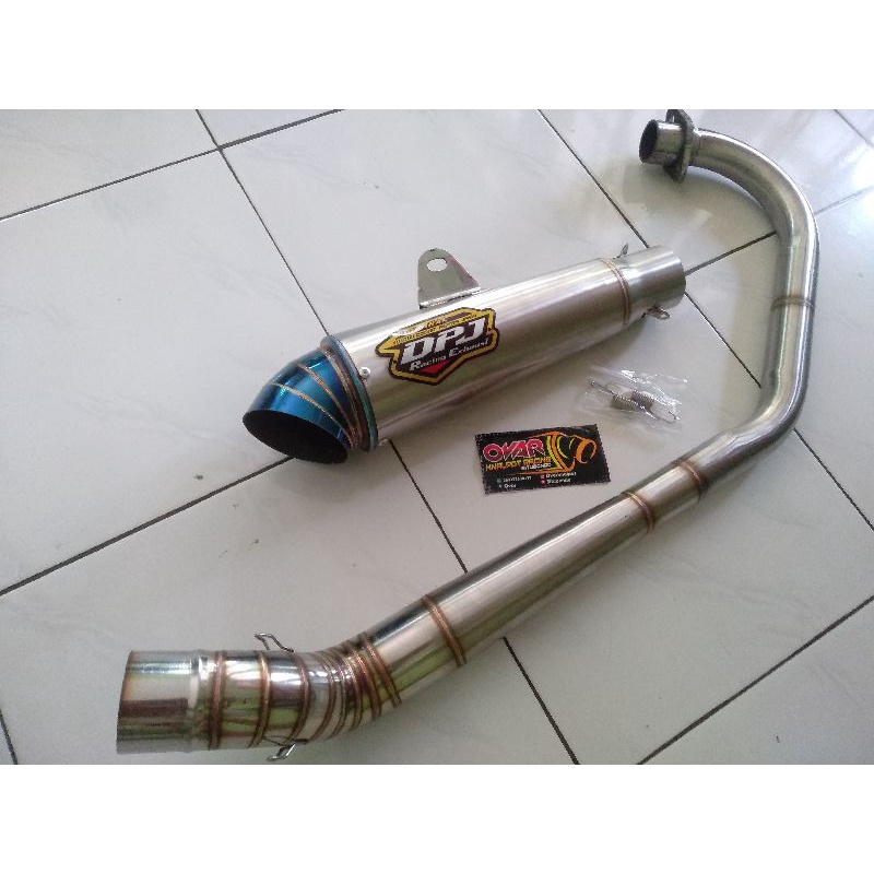Knalpot DPJ original pucuk corong biru Cb MegaPro mp gl sarteng Nkerrr